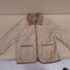 UNIQLO キッズ キルティングジャケット ベージュ 110