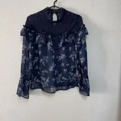 シースルー　シフォン　長袖