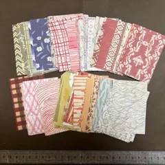 【29】海外素材紙　小さめメモ　100枚　おすそ分け・ジャンクジャーナルに