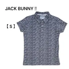 JACK BUNNY ロゴポロシャツ ゴルフウェア　レディース　ネイビー　未使用