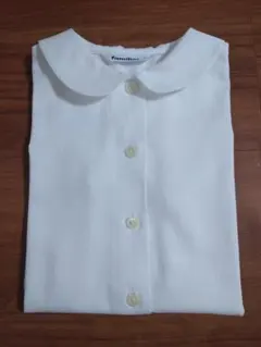 ファミリア ブラウス　シャツ　ポロシャツ　白　半袖　フォーマル　お受験　刺繍