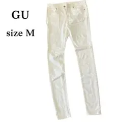GU ホワイト スキニーパンツ Mサイズ