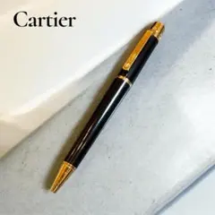 Cartier カルティエ サントス ボールペン LM 黒 金のサムネイル