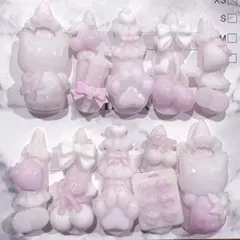 ❤︎ 現品19 ネイルチップ 量産型 地雷系 白 ピンク ❤︎