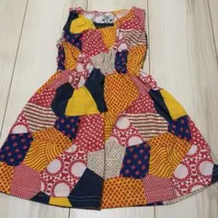 LSP ベビー服 ノースリーブ ワンピース 80cm パッチワークのサムネイル