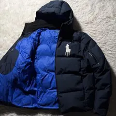 ゆ*き様 ポロラルフローレン　ダウンジャケット　ビックポニー刺繍　2way ネイ