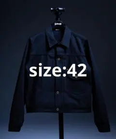 Schott × Lee COWBOY BLACK DENIM JACKET