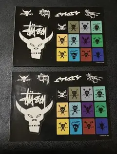 STUSSY Sticker × 2 ステューシー◾️ハッピーメルカリ市限定出品