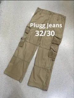Plugg Jeans Y2K ギミック カーゴパンツ 32/30 ベージュ L