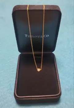 Tiffany バイザヤード YG 0.12ct K18 ネックレス