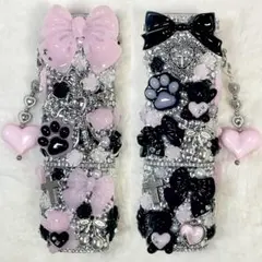 iQOS アイコス イルマワン ケース デコ ピンク＆ブラック