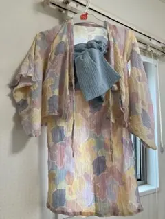 浴衣　上下セパレート、ワンピースタイプ　110 くすみ　女の子