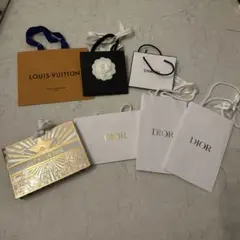 ルイヴィトン CHANEL ディオール dior 紙袋 ショッパー ショップ袋