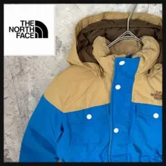 ザ・ノース・フェイス　キッズ用ライトヒートジャケット　Uブラウン/コバルトブルー