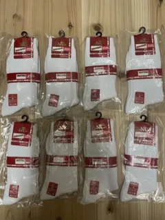 白ソックス　22〜25cm 8足セット