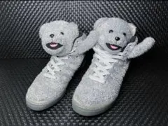 【新品箱付き】シルバー テディベア アディダス ジェレミースコット　ハイカット Jeremy Scott x adidas テディベア スニーカー - メルカリ