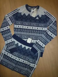 【新品M】adidas アディダスゴルフ　秋冬物ニットセットアップ