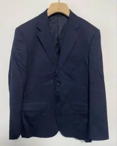 UNIQLO ユニクロ ストレッチ ウール ジャケット L ネイビー 美品