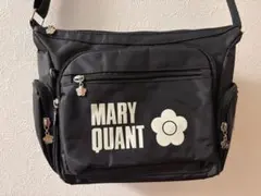 MARY QUANT ブラックショルダーバッグ