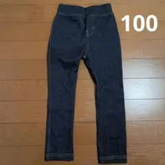 未使用　デニム　パンツ　ストレッチ　長ズボン　西松屋　100のサムネイル