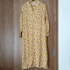 niko and KEITAMARUYAMA 花柄シャツワンピース　イエロー
