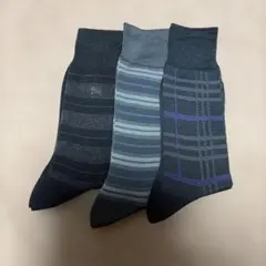 Burberry バーバリー紳士ソックス3点セット