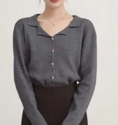 SHEIN フレンチカラーフェイクプラケットプルオーバー