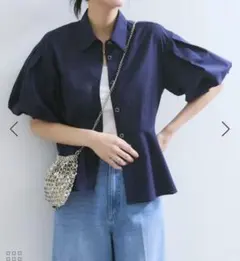 【新品未使用タグなし】VIS バルーンスリーブシャツのサムネイル