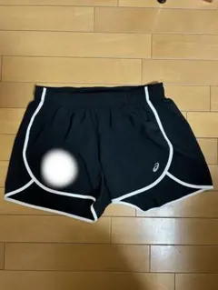 アシックスバレーボール 黒パンツ クラブチーム番号付き