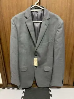 新品タグ付き 無印良品 ウール混 シングルジャケット XL グレー メンズのサムネイル