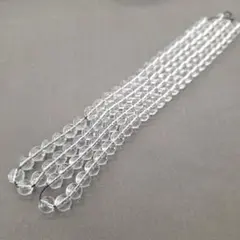 【大人気　お買い得　水晶8㎜　二連】　 購入者多数商品　No.916