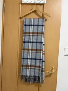無印良品 ウール100% チェック柄マフラー