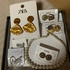 ピアス・パールネックレスセット