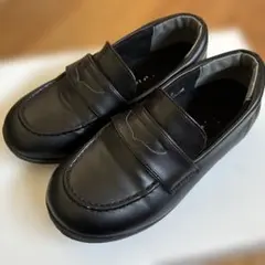 フォーマルシューズ　黒　ローファー　サイズ21子供用　兼用