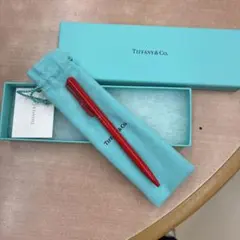 Tiffany & Co. エルサ・ペレッティ ボールペン 赤 箱・ポーチ付き