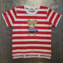 ミキハウス プッチーくん ボーダー Tシャツ 120のサムネイル