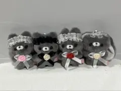 すくっとたっちさん ゴシック マスコット グレー 4種セット