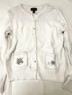 POLO RALPH LAUREN ホワイトカーディガン