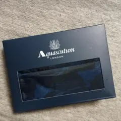 1800円 新品 アクアスキュータム エコバッグ ネイビー柄