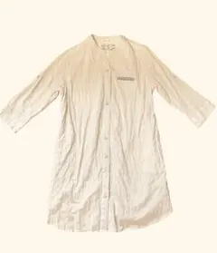 treinta uno ロングシャツ 長袖 ボタン 大きいサイズ デザイン良