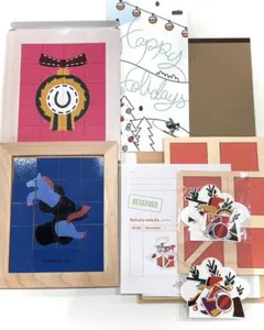 非売品　エルメス　ノエル　ノベルティ　木製　パズル他5点セット