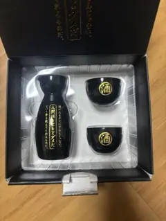 徳利　お猪口　セット　ブラック×ゴールド新品未使用