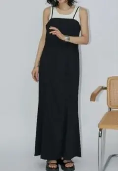 マーメイドラインロングキャミワンピース