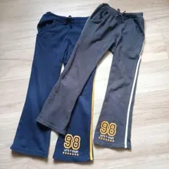 キッズ 120 ロングパンツ 2枚セット コットン100% まとめ売りのサムネイル