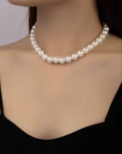 ホワイトパールネックレス2点セット 6mm 10mm