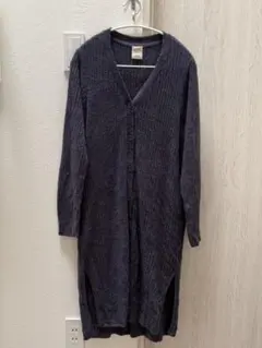ジェラピケ ネイビー ロングカーディガン ワンサイズ