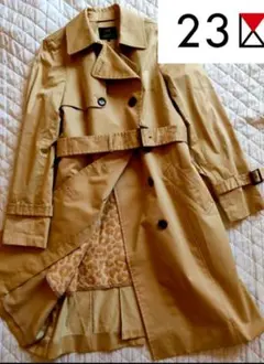 23区☆トレンチコート☆ライナー付☆ベージュ☆サイズ38