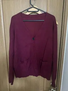 制服カーディガン赤