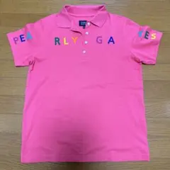 【美品】パーリーゲイツ　レディースゴルフウェア　半袖　ポロシャツ　2