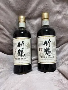 希少】ニッカウイスキー 竹鶴 17年 ピュアモルト 700ml 3本セット